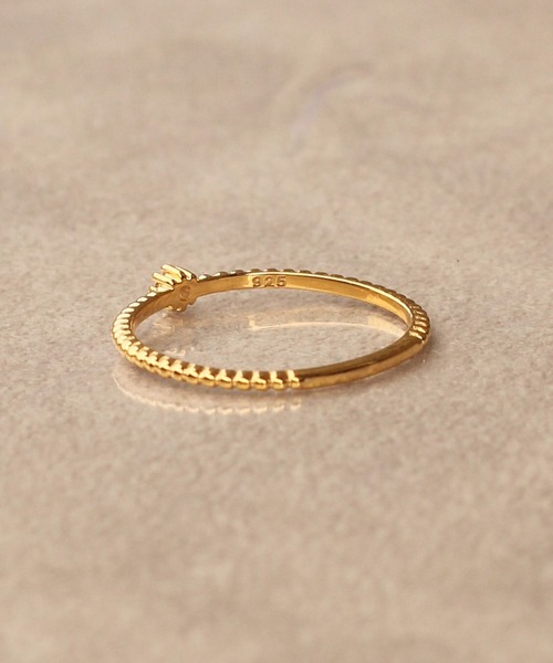 NOIR DE POUPEE（ノワールドプーペ）の「【WEB限定】K18vermeil ダイヤモンド1石 リング（リング・レディース・ゴールド・#13/#15/#11）」の14枚目の写真