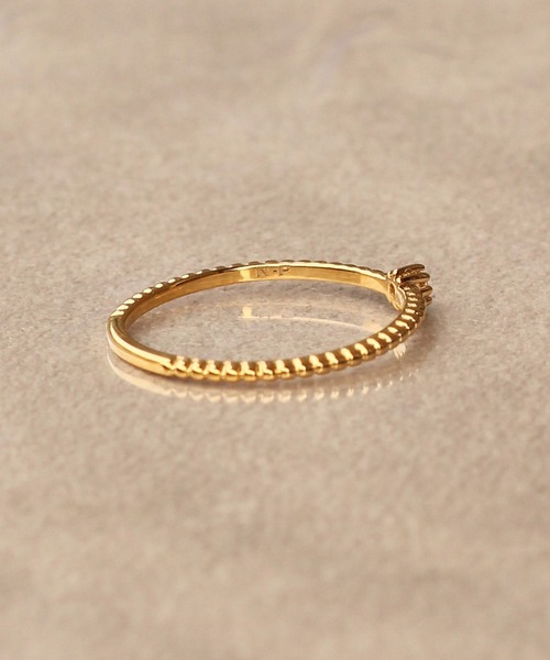 NOIR DE POUPEE（ノワールドプーペ）の「【WEB限定】K18vermeil ダイヤモンド1石 リング（リング・レディース・ゴールド・#13/#15/#11）」の15枚目の写真