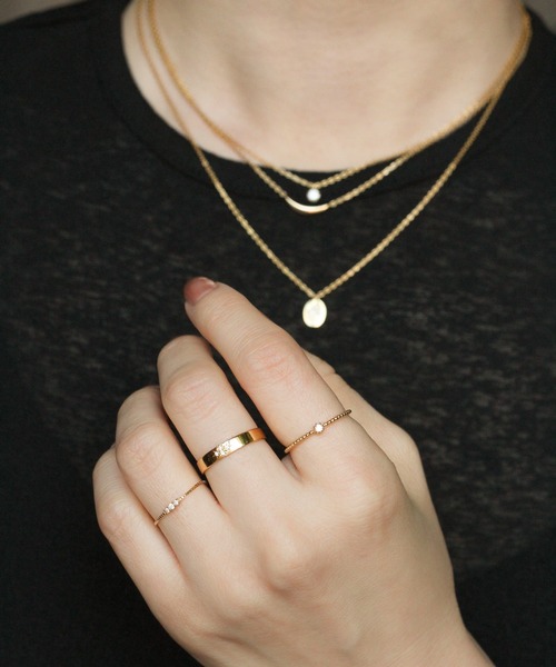 WEB限定】K18vermeil ダイヤモンド1石 リング（リング）｜NOIR DE