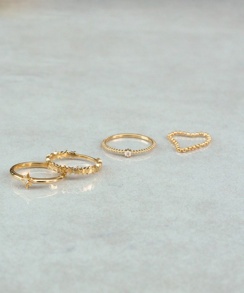 NOIR DE POUPEE（ノワールドプーペ）の「【WEB限定】K18vermeil ダイヤモンド1石 リング（リング・レディース・ゴールド・#13/#15/#11）」の9枚目の写真