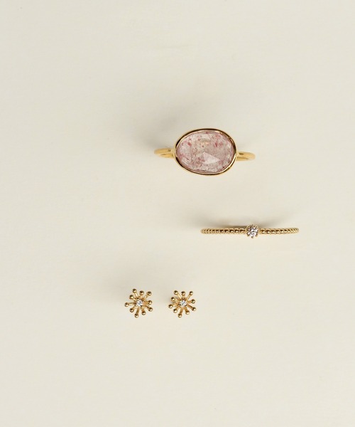 WEB限定】K18vermeil ダイヤモンド1石 リング（リング）｜NOIR DE