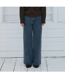 HOWUS（ホワス）の「JANE POCKET DENIM PANTS (DEEP BLUE)（デニムパンツ）」