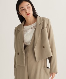 studio CLIP | 【daily CLIP】Wボタンショートジャケット(テーラードジャケット)