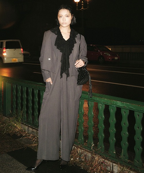 studio CLIP（スタディオクリップ）の「【daily CLIP】Wボタンショートジャケット（テーラードジャケット・レディース・ベージュ/チャコール・FREE）」の6枚目の写真