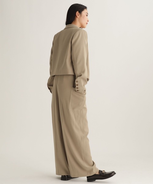 studio CLIP（スタディオクリップ）の「【daily CLIP】Wボタンショートジャケット（テーラードジャケット・レディース・ベージュ/チャコール・FREE）」の17枚目の写真