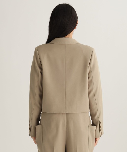 studio CLIP（スタディオクリップ）の「【daily CLIP】Wボタンショートジャケット（テーラードジャケット・レディース・ベージュ/チャコール・FREE）」の20枚目の写真
