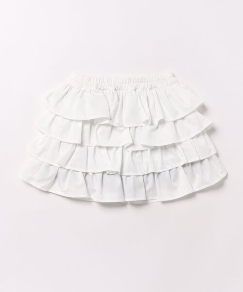 PINKHUNT(ピンクハント)の「PINKHUNT ティアード フリルミニスカート 1228K(スカート・キッズ・ブルー/ホワイト・120cm/130cm/140cm/150cm/160cm)」の3枚目の写真