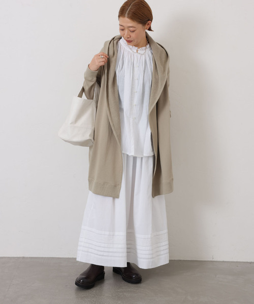 JOURNAL STANDARD LUXE（ジャーナルスタンダード　ラックス）の「【SOIL】CAMBRIC WITH LACE GATHERED SMOCK（シャツ/ブラウス・レディース・ブラック/ホワイト・2）」の11枚目の写真