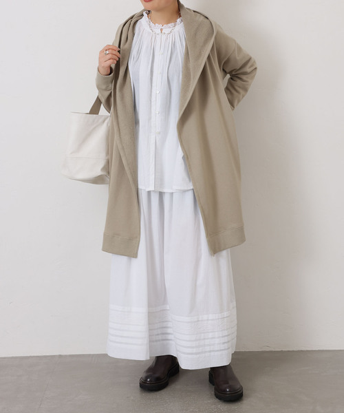 JOURNAL STANDARD LUXE（ジャーナルスタンダード　ラックス）の「【SOIL】CAMBRIC WITH LACE GATHERED SMOCK（シャツ/ブラウス・レディース・ブラック/ホワイト・2）」の12枚目の写真