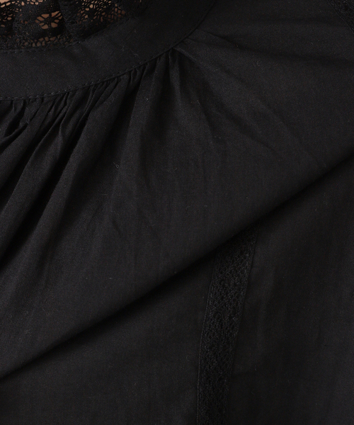 JOURNAL STANDARD LUXE（ジャーナルスタンダード　ラックス）の「【SOIL】CAMBRIC WITH LACE GATHERED SMOCK（シャツ/ブラウス・レディース・ブラック/ホワイト・2）」の22枚目の写真