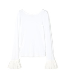 MACPHEE（マカフィー）の「シアージャージーコンビ ラウンドネックプルオーバー（Tシャツ/カットソー）」