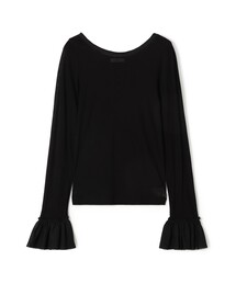 MACPHEE | シアージャージーコンビ ラウンドネックプルオーバー(Tシャツ/カットソー)