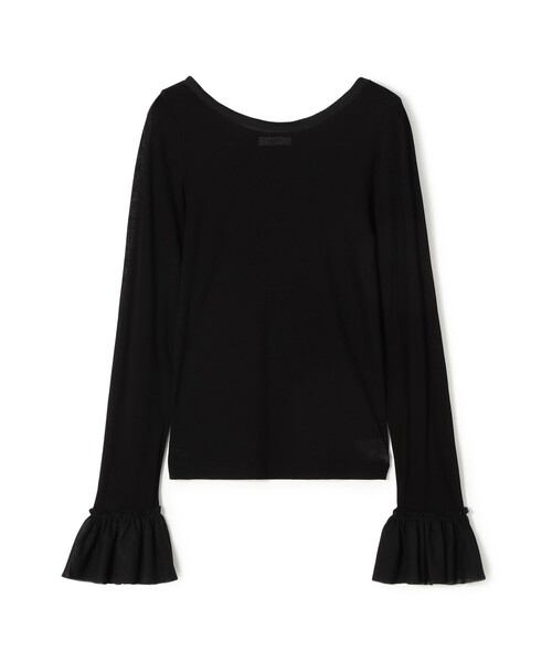 MACPHEE(マカフィー)の「シアージャージーコンビ ラウンドネックプルオーバー(Tシャツ/カットソー・レディース・ホワイト/ブラック・S)」の1枚目の写真