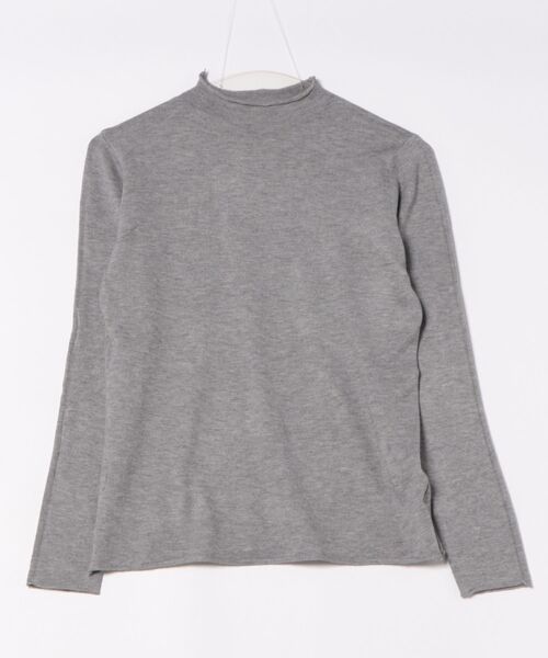 STYLEBLOCK(スタイルブロック)の「メローデザインボトルネックトップス(ニット/セーター・レディース・アイボリー/ブラウン/ベージュ/イエロー/グレー/ブラック・FREE)」の11枚目の写真