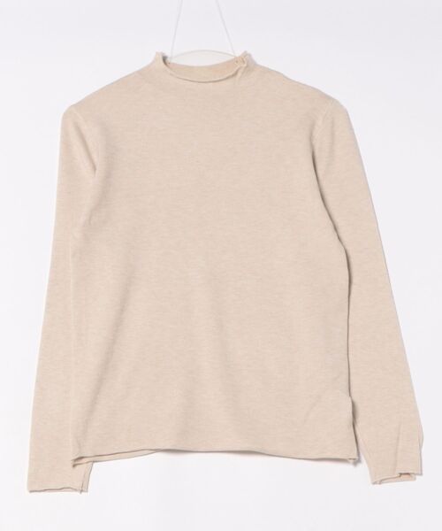 STYLEBLOCK(スタイルブロック)の「メローデザインボトルネックトップス(ニット/セーター・レディース・アイボリー/ブラウン/ベージュ/イエロー/グレー/ブラック・FREE)」の13枚目の写真