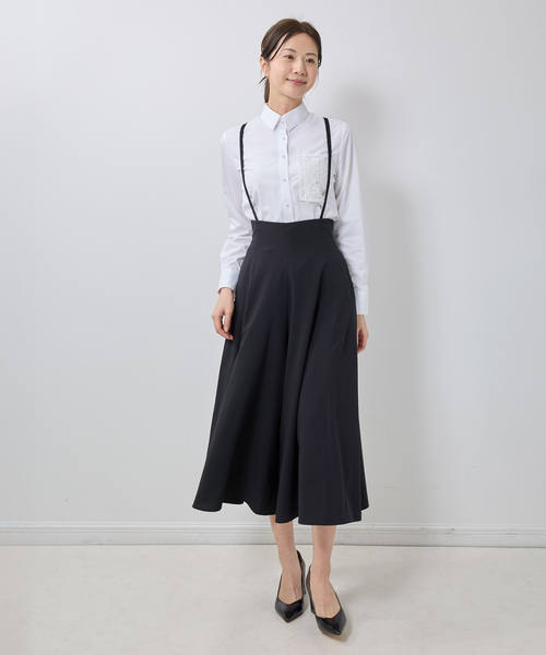 NARACAMICIE（ナラカミーチェ）の「【NARACAMICIE】レースポケットシャツ衿長袖ブラウス（シャツ/ブラウス・レディース・ホワイト・M/L/S/XL）」の11枚目の写真