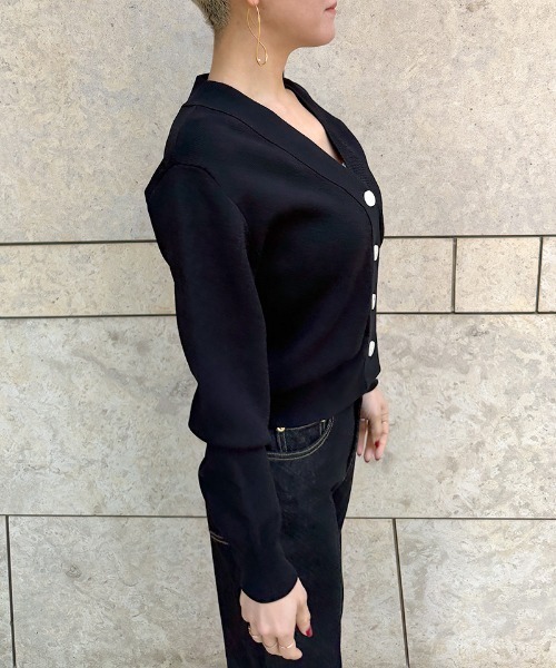 JENNE(ジェンヌ)の「サマーニットカーディガン(カーディガン/ボレロ・レディース・ブラック/ピンク・LARGE/MEDIUM/SMALL)」の8枚目の写真