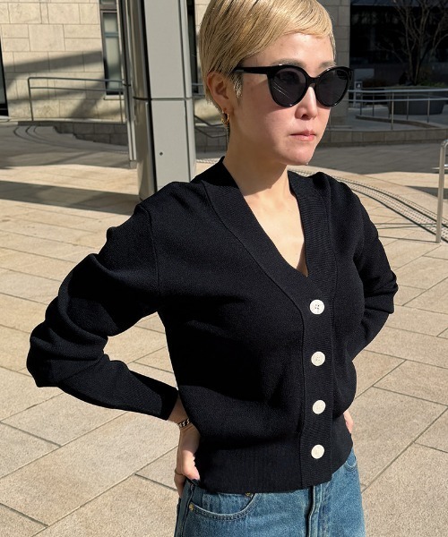 JENNE(ジェンヌ)の「サマーニットカーディガン(カーディガン/ボレロ・レディース・ブラック/ピンク・LARGE/MEDIUM/SMALL)」の12枚目の写真