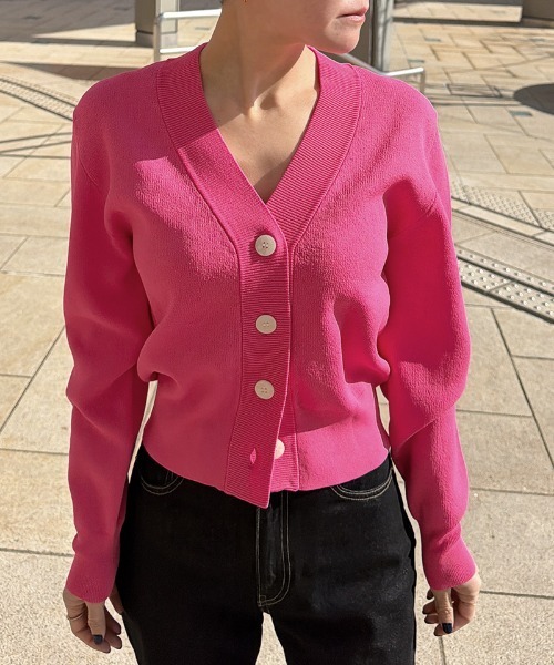JENNE(ジェンヌ)の「サマーニットカーディガン(カーディガン/ボレロ・レディース・ブラック/ピンク・LARGE/MEDIUM/SMALL)」の14枚目の写真