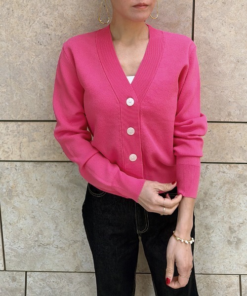 JENNE(ジェンヌ)の「サマーニットカーディガン(カーディガン/ボレロ・レディース・ブラック/ピンク・LARGE/MEDIUM/SMALL)」の19枚目の写真