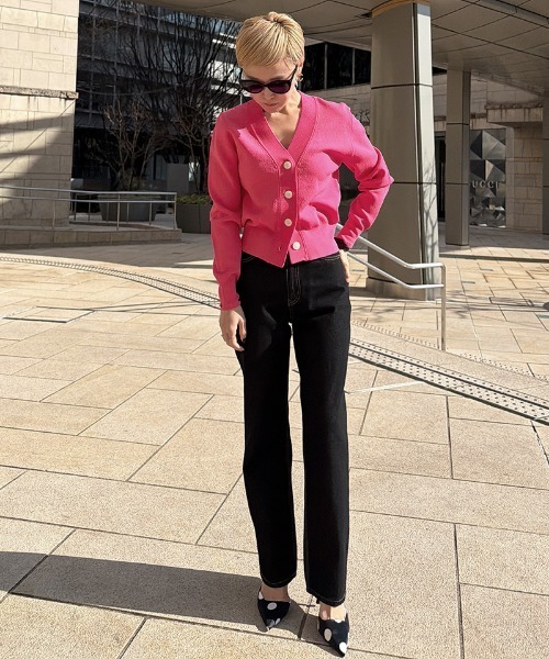 JENNE(ジェンヌ)の「サマーニットカーディガン(カーディガン/ボレロ・レディース・ブラック/ピンク・LARGE/MEDIUM/SMALL)」の20枚目の写真