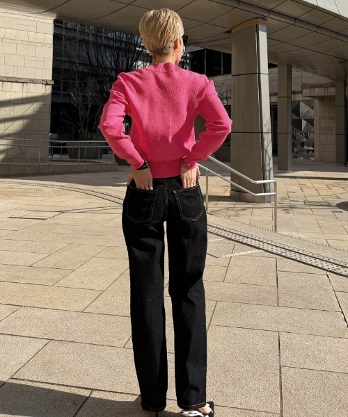 JENNE(ジェンヌ)の「サマーニットカーディガン(カーディガン/ボレロ・レディース・ブラック/ピンク・LARGE/MEDIUM/SMALL)」の21枚目の写真