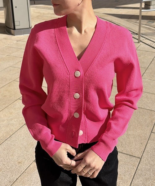 JENNE(ジェンヌ)の「サマーニットカーディガン(カーディガン/ボレロ・レディース・ブラック/ピンク・LARGE/MEDIUM/SMALL)」の22枚目の写真