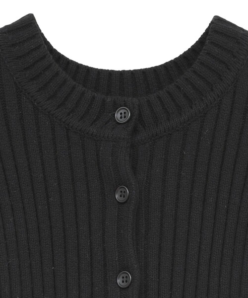 CLANE（クラネ）の「【CLANE/クラネ】W FACE SHORT FRILLED KNIT TOPS/ダブルフェイスショートフリルカーディガン（カーディガン/ボレロ・レディース・ホワイト/グレー/ブラック・1）」の17枚目の写真