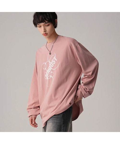 ZENDUST（ジェンダスト）の「Trier Long Sleeve - 8COL（Tシャツ/カットソー・レディース・ブラックミックス/ダークグレー/ブラック×ホワイト/グレー×ホワイト/アイボリー/ライトピンク/ブラック×ピンク/グレー×ピンク・MEDIUM/LARGE）」の8枚目の写真