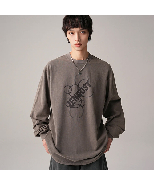 ZENDUST（ジェンダスト）の「Trier Long Sleeve - 8COL（Tシャツ/カットソー・レディース・ブラックミックス/ダークグレー/ブラック×ホワイト/グレー×ホワイト/アイボリー/ライトピンク/ブラック×ピンク/グレー×ピンク・MEDIUM/LARGE）」の5枚目の写真