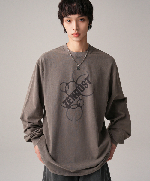ZENDUST（ジェンダスト）の「Trier Long Sleeve - 8COL（Tシャツ/カットソー・レディース・ブラックミックス/ダークグレー/ブラック×ホワイト/グレー×ホワイト/アイボリー/ライトピンク/ブラック×ピンク/グレー×ピンク・MEDIUM/LARGE）」の11枚目の写真