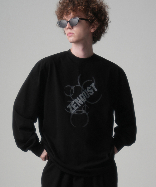 ZENDUST（ジェンダスト）の「Trier Long Sleeve - 8COL（Tシャツ/カットソー・レディース・ブラックミックス/ダークグレー/ブラック×ホワイト/グレー×ホワイト/アイボリー/ライトピンク/ブラック×ピンク/グレー×ピンク・MEDIUM/LARGE）」の12枚目の写真
