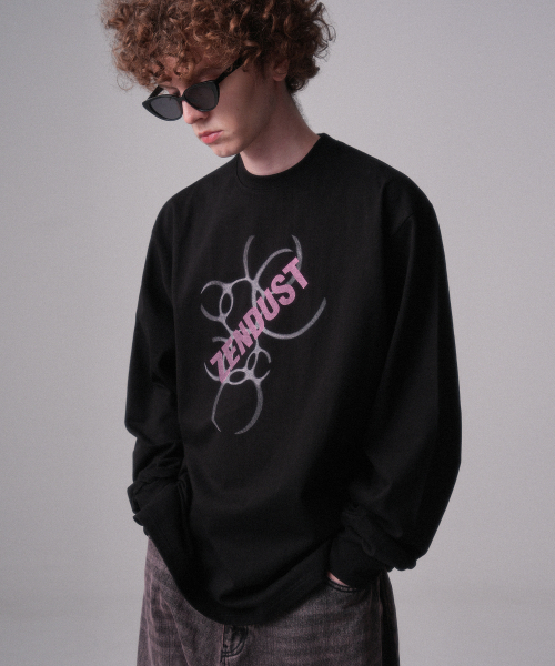 ZENDUST（ジェンダスト）の「Trier Long Sleeve - 8COL（Tシャツ/カットソー・レディース・ブラックミックス/ダークグレー/ブラック×ホワイト/グレー×ホワイト/アイボリー/ライトピンク/ブラック×ピンク/グレー×ピンク・MEDIUM/LARGE）」の13枚目の写真