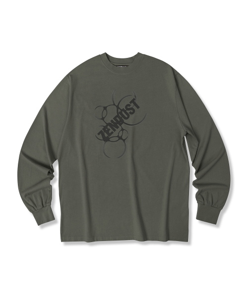 ZENDUST（ジェンダスト）の「Trier Long Sleeve - 8COL（Tシャツ/カットソー・レディース・ブラックミックス/ダークグレー/ブラック×ホワイト/グレー×ホワイト/アイボリー/ライトピンク/ブラック×ピンク/グレー×ピンク・MEDIUM/LARGE）」の19枚目の写真