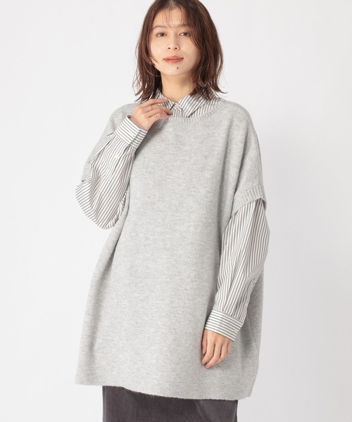セール】7ゲージハーフスリーブチュニックプルオーバー（チュニック