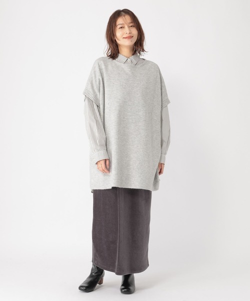 セール】7ゲージハーフスリーブチュニックプルオーバー（チュニック