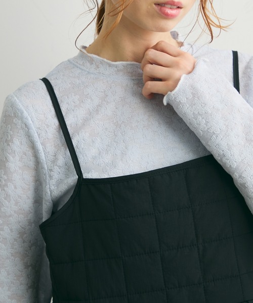 Crisp（クリスプ）の「フラワーエンボスTシャツ（Tシャツ/カットソー・レディース・グリーン/グレー・FREE）」の6枚目の写真