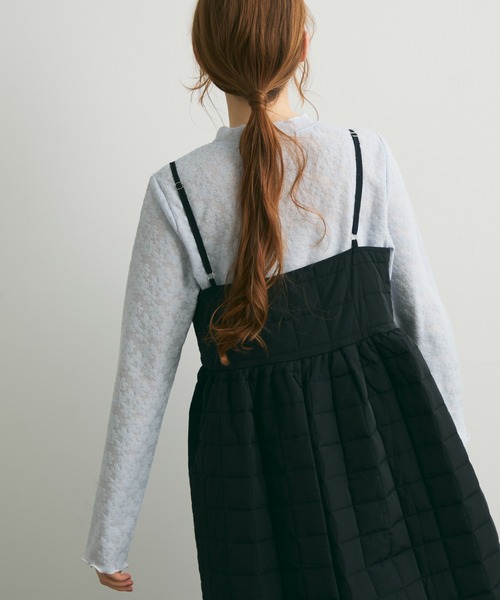 Crisp（クリスプ）の「フラワーエンボスTシャツ（Tシャツ/カットソー・レディース・グリーン/グレー・FREE）」の9枚目の写真