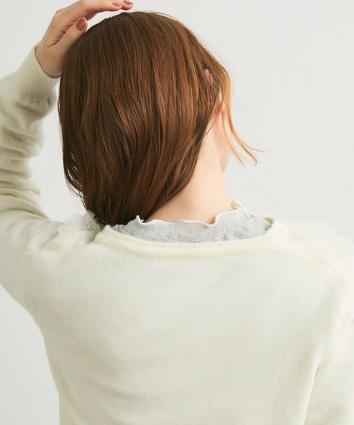 Crisp（クリスプ）の「フラワーエンボスTシャツ（Tシャツ/カットソー・レディース・グリーン/グレー・FREE）」の19枚目の写真