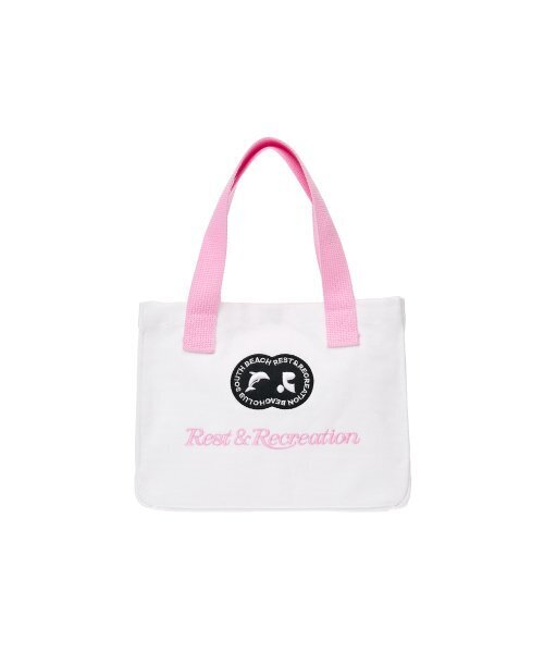 RR CANVAS TOTE BAG_WHITE（トートバッグ）｜Rest&Recreation（レスト 