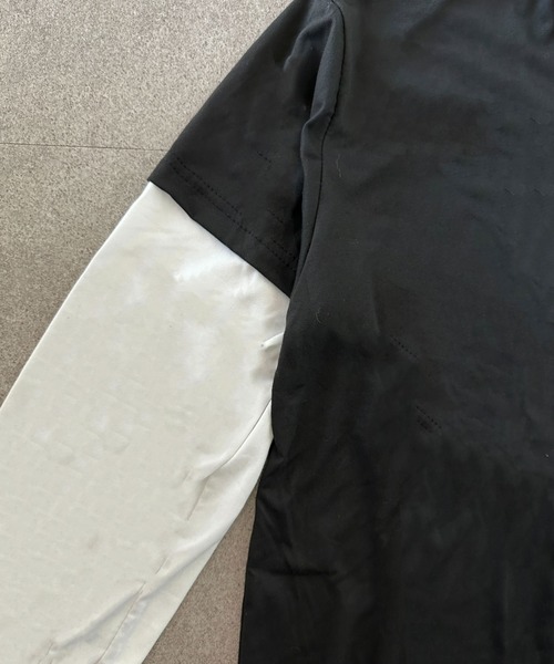 SHEPP(シープ)の「【26年春夏新作】シンプルフェイクレイヤードロンT(Tシャツ/カットソー・メンズ・ブラック/ホワイト・L/M)」の10枚目の写真