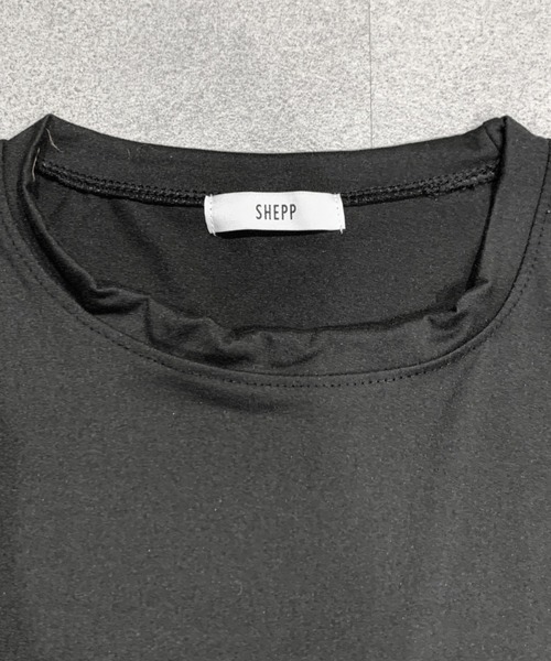SHEPP(シープ)の「【26年春夏新作】シンプルフェイクレイヤードロンT(Tシャツ/カットソー・メンズ・ブラック/ホワイト・L/M)」の8枚目の写真