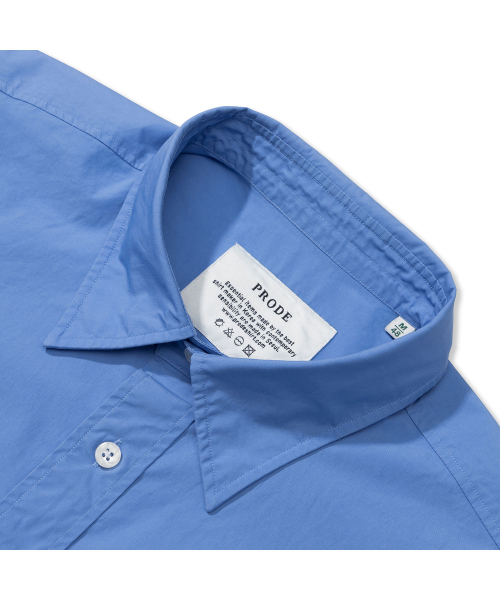 PRODESHIRT（プロデシャツ）の「[リラックス]P-905 ポプリン 半袖シャツ (コバルトブルー)（シャツ/ブラウス・メンズ・その他・M/L/XL）」の5枚目の写真
