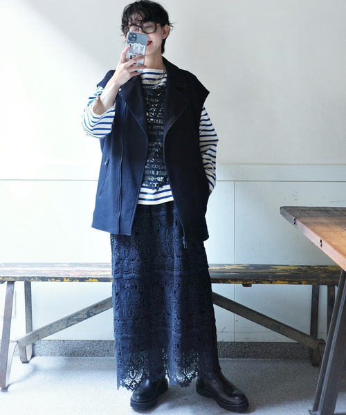 MIXツィードライダースベスト（その他アウター）｜JOURNAL STANDARD