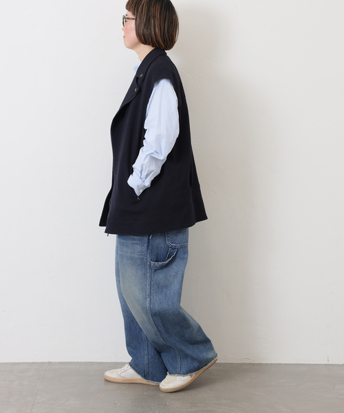 JOURNAL STANDARD LUXE（ジャーナルスタンダード　ラックス）の「MIXツィードライダースベスト（その他アウター・レディース・ネイビー・FREE）」の22枚目の写真