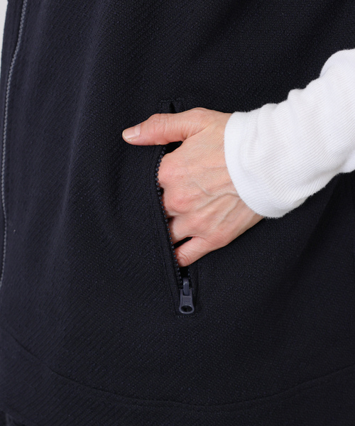 JOURNAL STANDARD LUXE（ジャーナルスタンダード　ラックス）の「MIXツィードライダースベスト（その他アウター・レディース・ネイビー・FREE）」の7枚目の写真