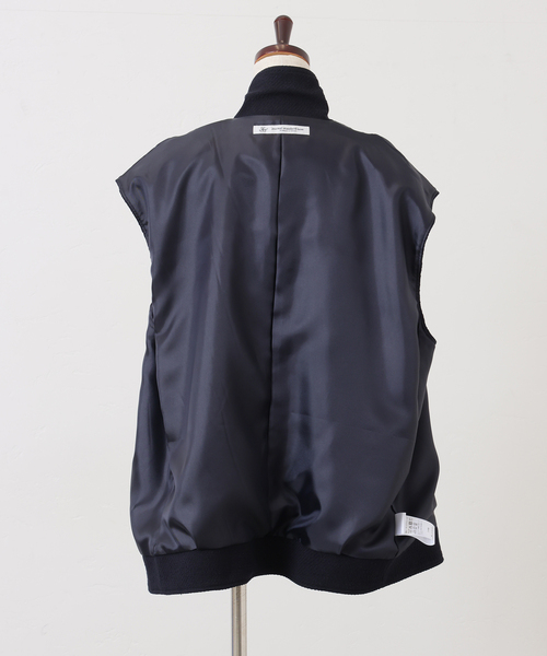 JOURNAL STANDARD LUXE（ジャーナルスタンダード　ラックス）の「MIXツィードライダースベスト（その他アウター・レディース・ネイビー・FREE）」の11枚目の写真