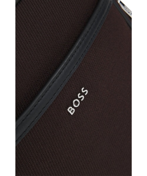 BOSS(ボス)の「キャンバス レポーターバッグ レタリングロゴ(ショルダーバッグ・メンズ・ダークブラウン・ONESIZE)」の5枚目の写真