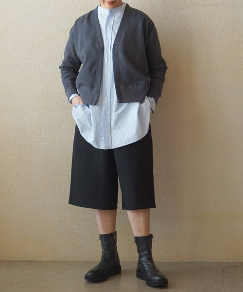 JOURNAL STANDARD LUXE（ジャーナルスタンダード　ラックス）の「60コットン スタンドカラーギャザーシャツ（シャツ/ブラウス・レディース・ブラック/サックスブルー/ホワイト・FREE）」の8枚目の写真