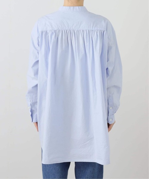 JOURNAL STANDARD LUXE（ジャーナルスタンダード　ラックス）の「60コットン スタンドカラーギャザーシャツ（シャツ/ブラウス・レディース・ブラック/サックスブルー/ホワイト・FREE）」の11枚目の写真